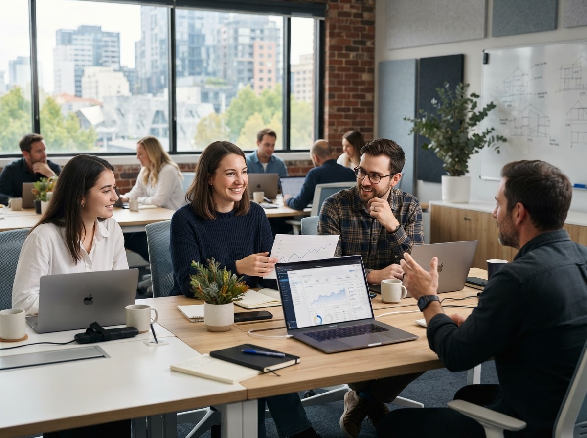 Worthamence team workspace reviewing AI-generated market analysis reports